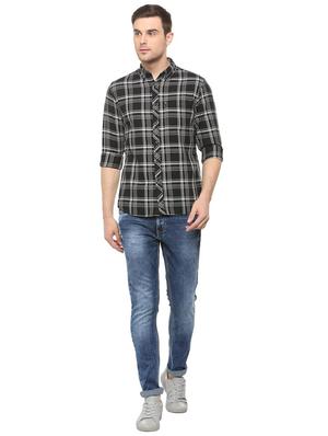 blue cotton blend washed jeans - 15907145 - Standard Image - 3