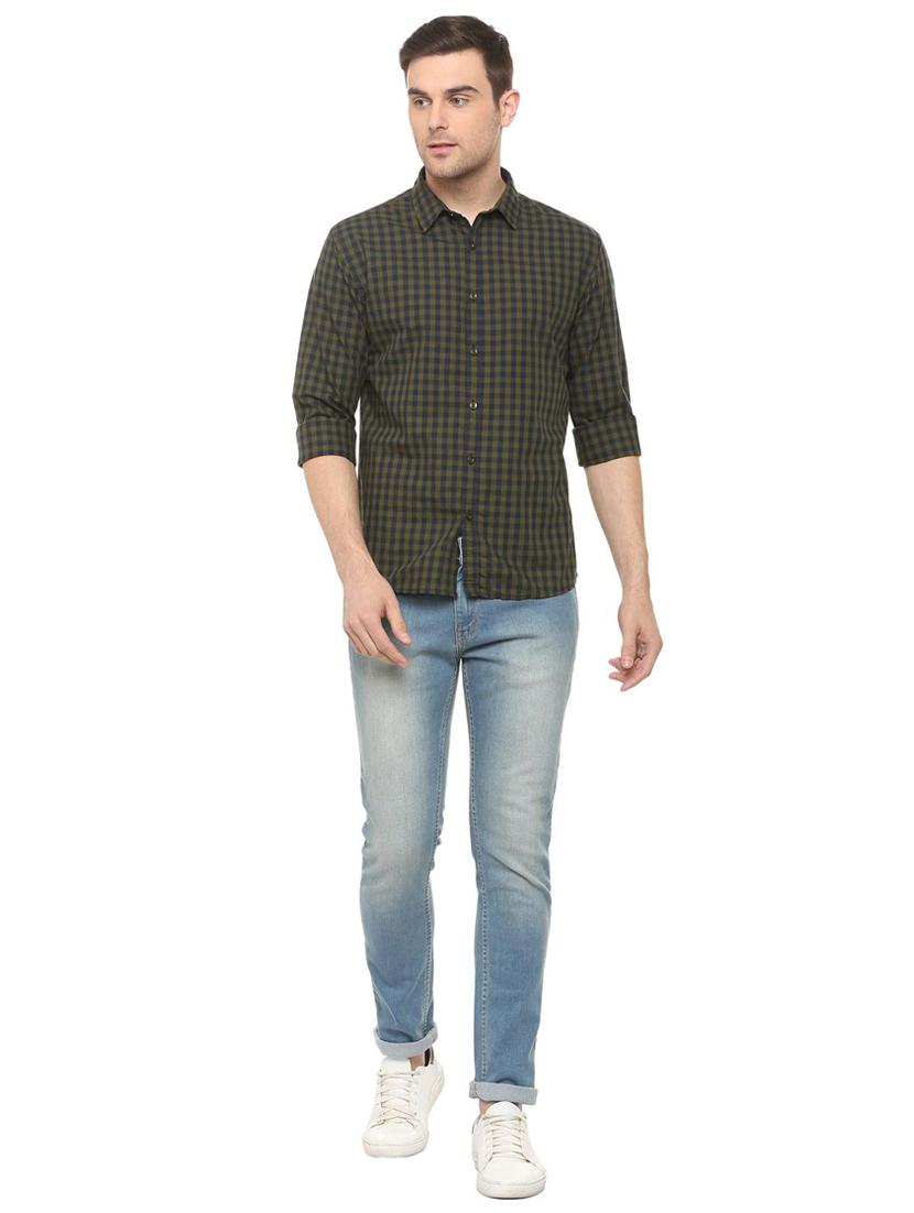 blue cotton washed jeans - 15907146 - Zoom Image - 3