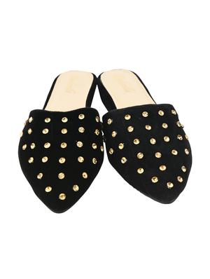 black slip on mules - 15908558 - Standard Image - 4