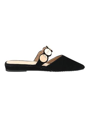 black slip on sandals - 15908559 - Standard Image - 2