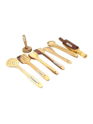 wooden spatula spoon set of 8 - 15908940 - Standard Image - 3