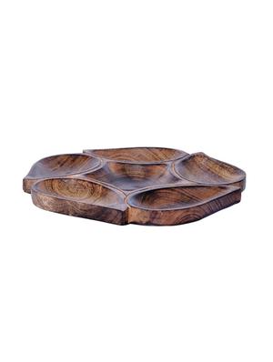 desi karigar wooden clave hexad dry fruit tray - 15908973 - Standard Image - 4