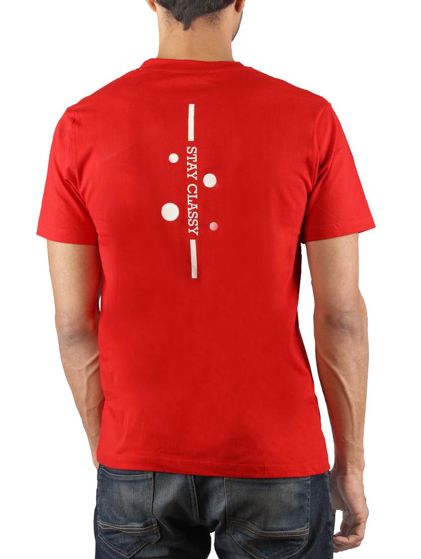 red cotton back print tshirt - 15908983 - Zoom Image - 3