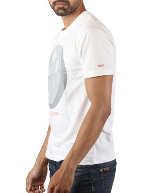 white cotton chest print tshirt - 15908987 - Standard Image - 2