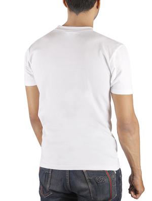 white cotton chest print tshirt - 15908987 - Standard Image - 3
