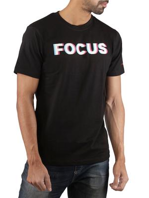 black cotton chest print tshirt - 15908989 - Standard Image - 2