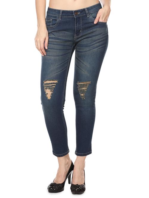 ribbed knee skinny jeans - 15909728 - Very Small Image - 1