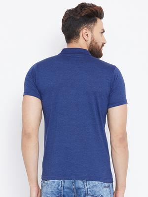 blue cotton pocket t-shirt - 15910027 - Standard Image - 3