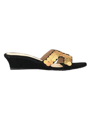 black slip on wedges - 15910322 - Standard Image - 2
