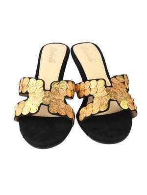 black slip on wedges - 15910322 - Standard Image - 4