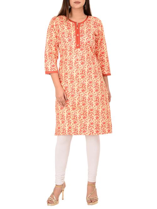 Straight printed kurta - 15910427 - Very Small Image - 1