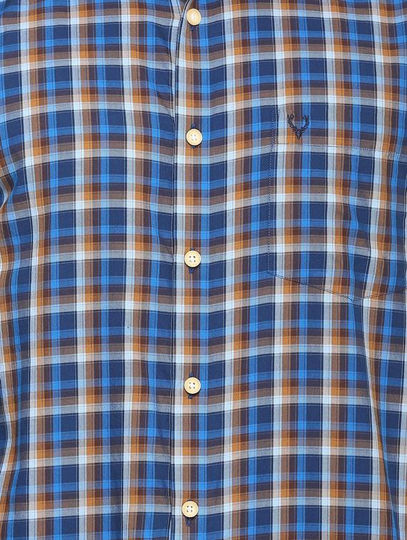 blue checkered casual shirt - 15910537 - Zoom Image - 4