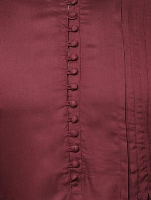maroon rayon pintucks kurta - 15911577 - Standard Image - 4