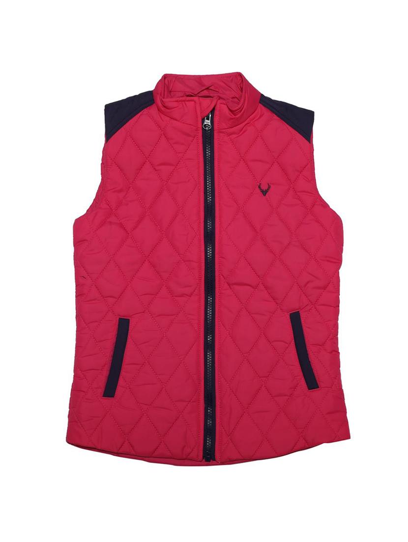 pink polyester quilted jacket - 15912209 - Zoom Image - 1