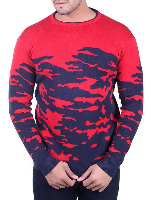 red cotton pullover - 15912235 - Standard Image - 1