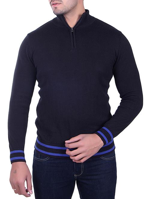 black cotton pullover - 15912250 - Standard Image - 1