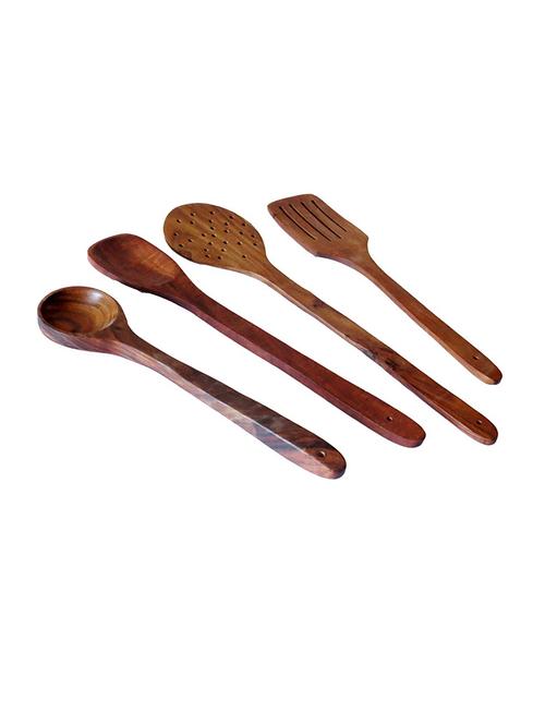 brown wooden spoon - set of 4 - 15912843 -  Standard Image - 0