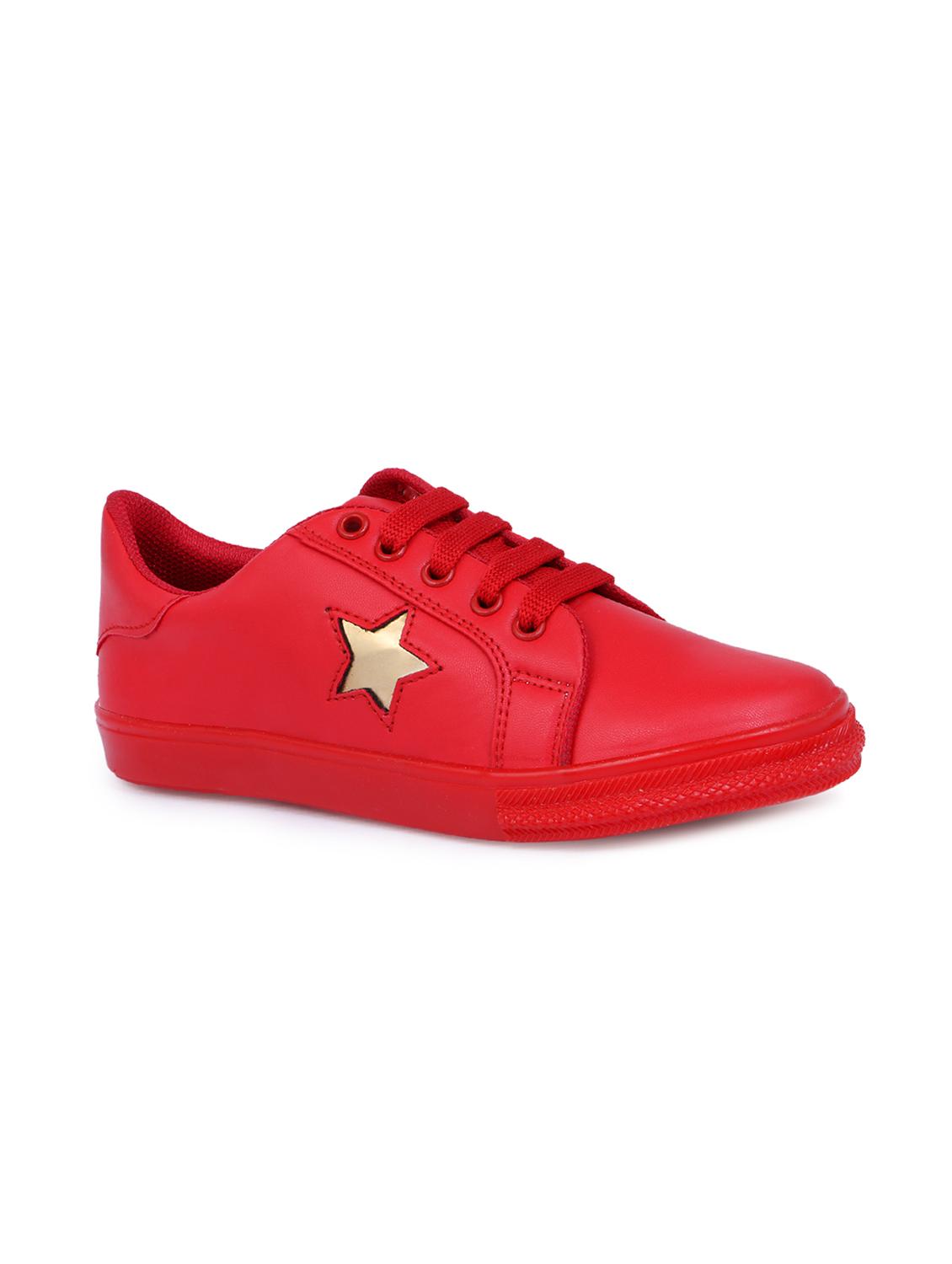 red lace-up sneakers - 15912924 - Zoom Image - 1