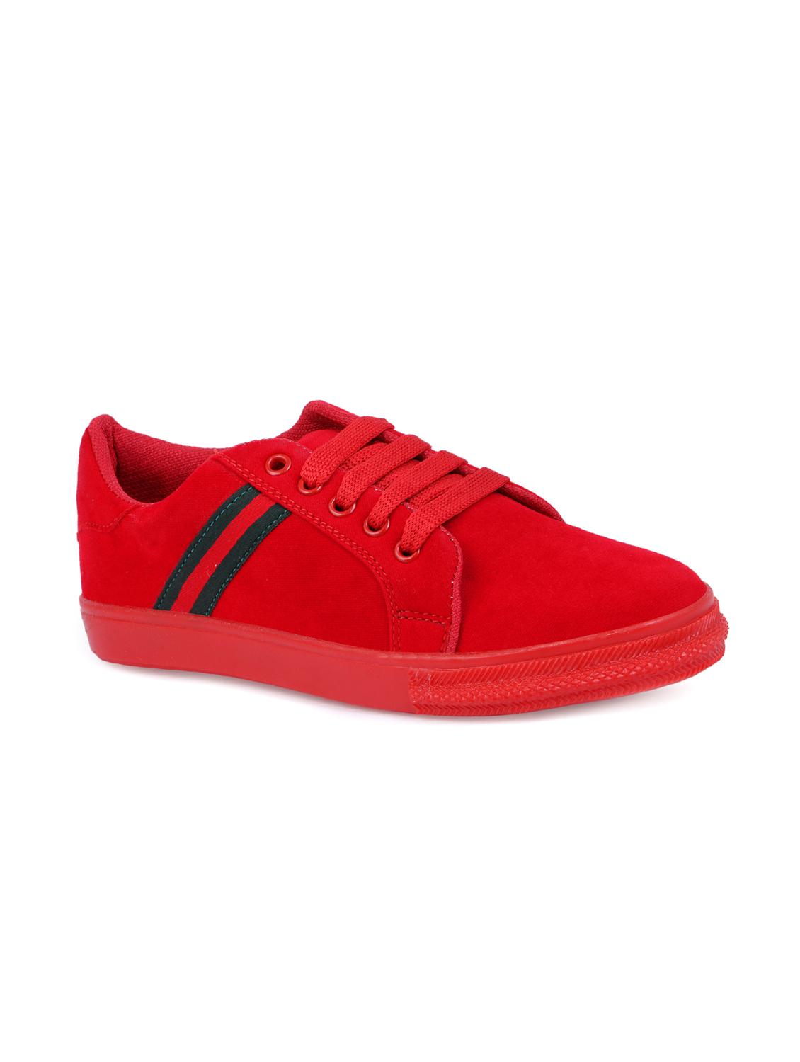 red lace-up sneakers - 15912930 - Zoom Image - 1