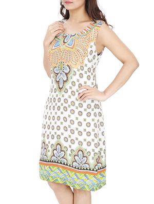a-line round neck dress - 15912999 - Standard Image - 2