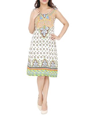 a-line round neck dress - 15912999 - Standard Image - 4