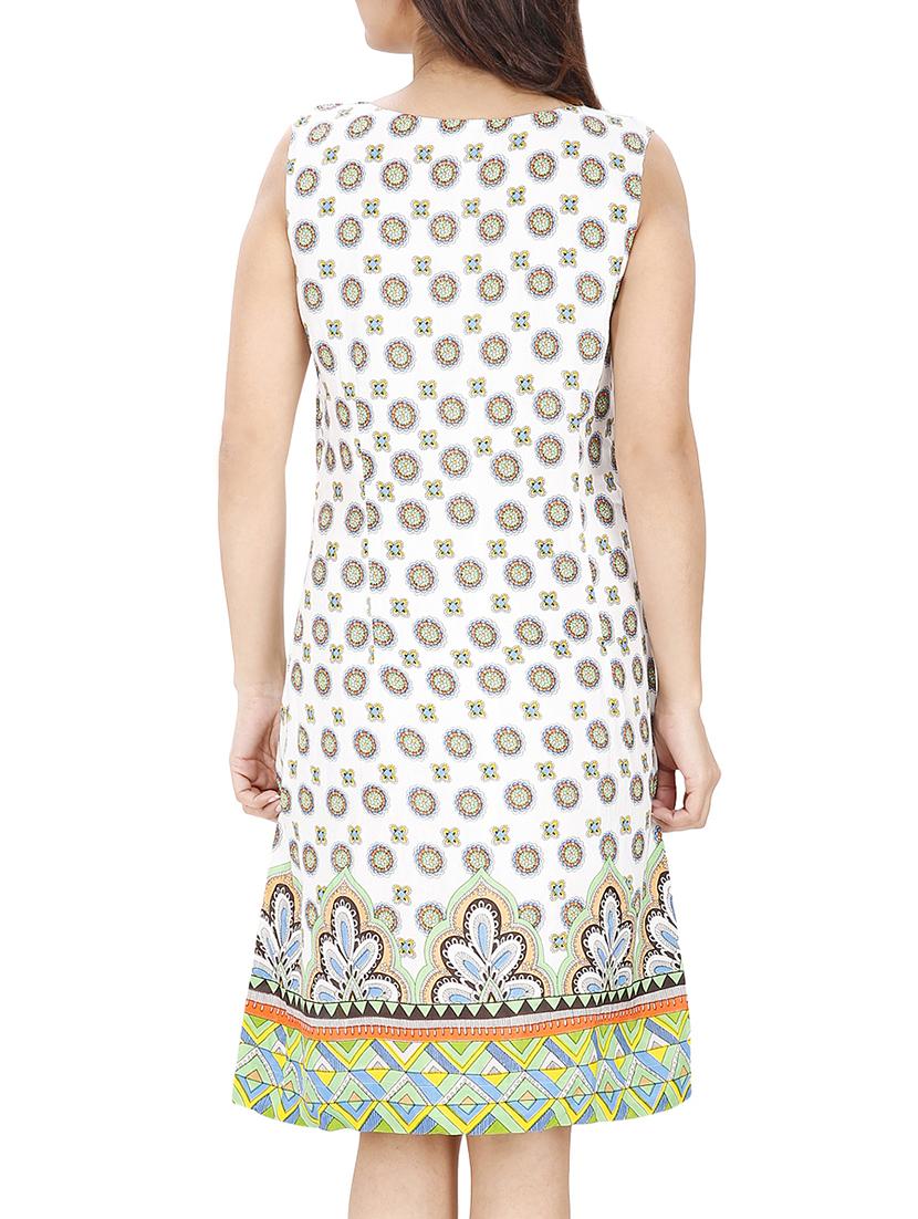 a-line round neck dress - 15912999 - Zoom Image - 3