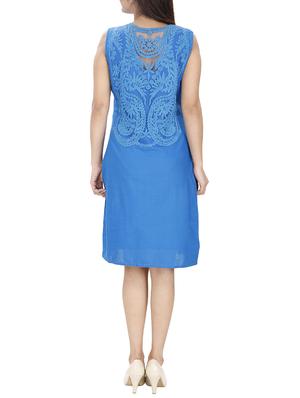 lace detail a-line dress - 15913004 - Standard Image - 3