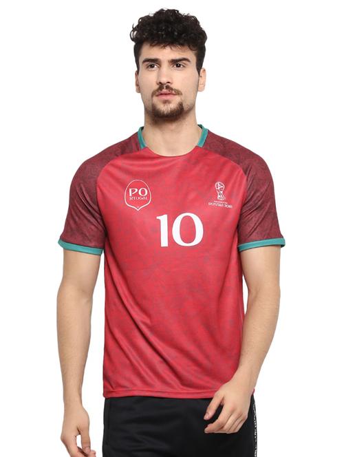 red polyester tshirt - 15913090 - Very Small Image - 1