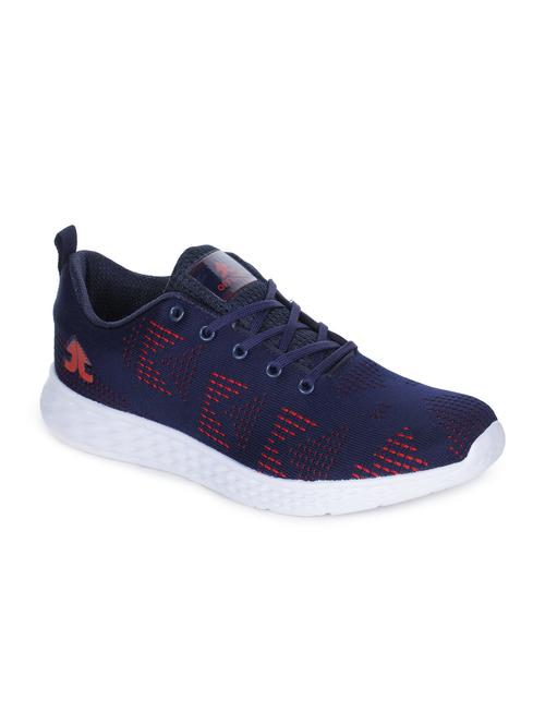 navy fabric sport shoes - 15913781 - Standard Image - 1