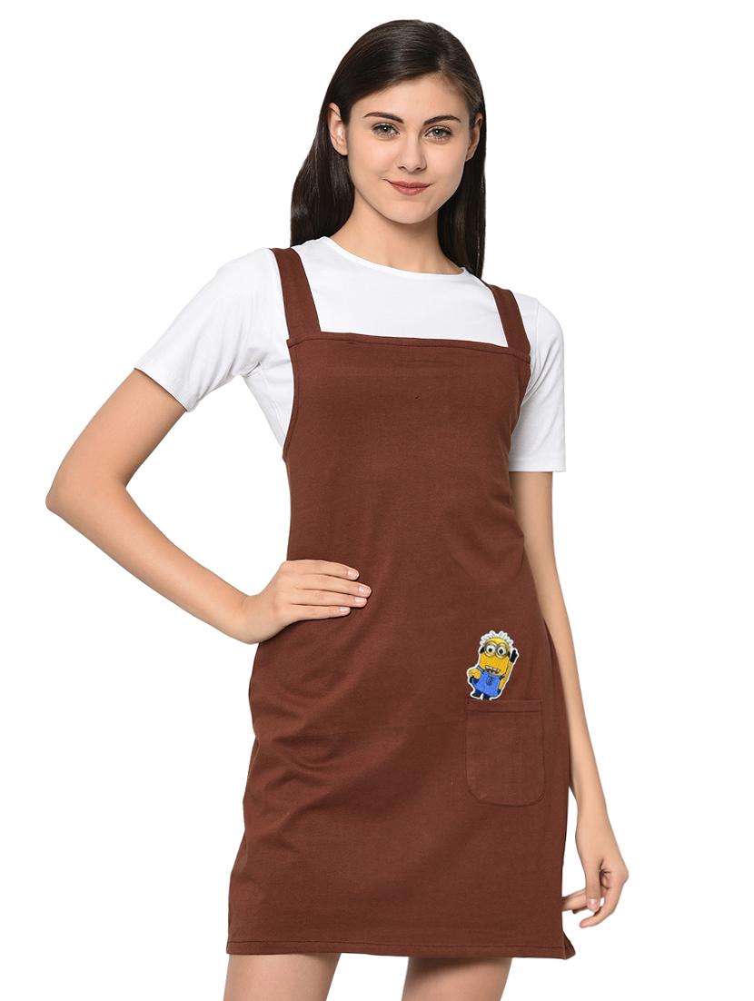 quirky patch pinafore dress with tee - 15914021 - Zoom Image - 1