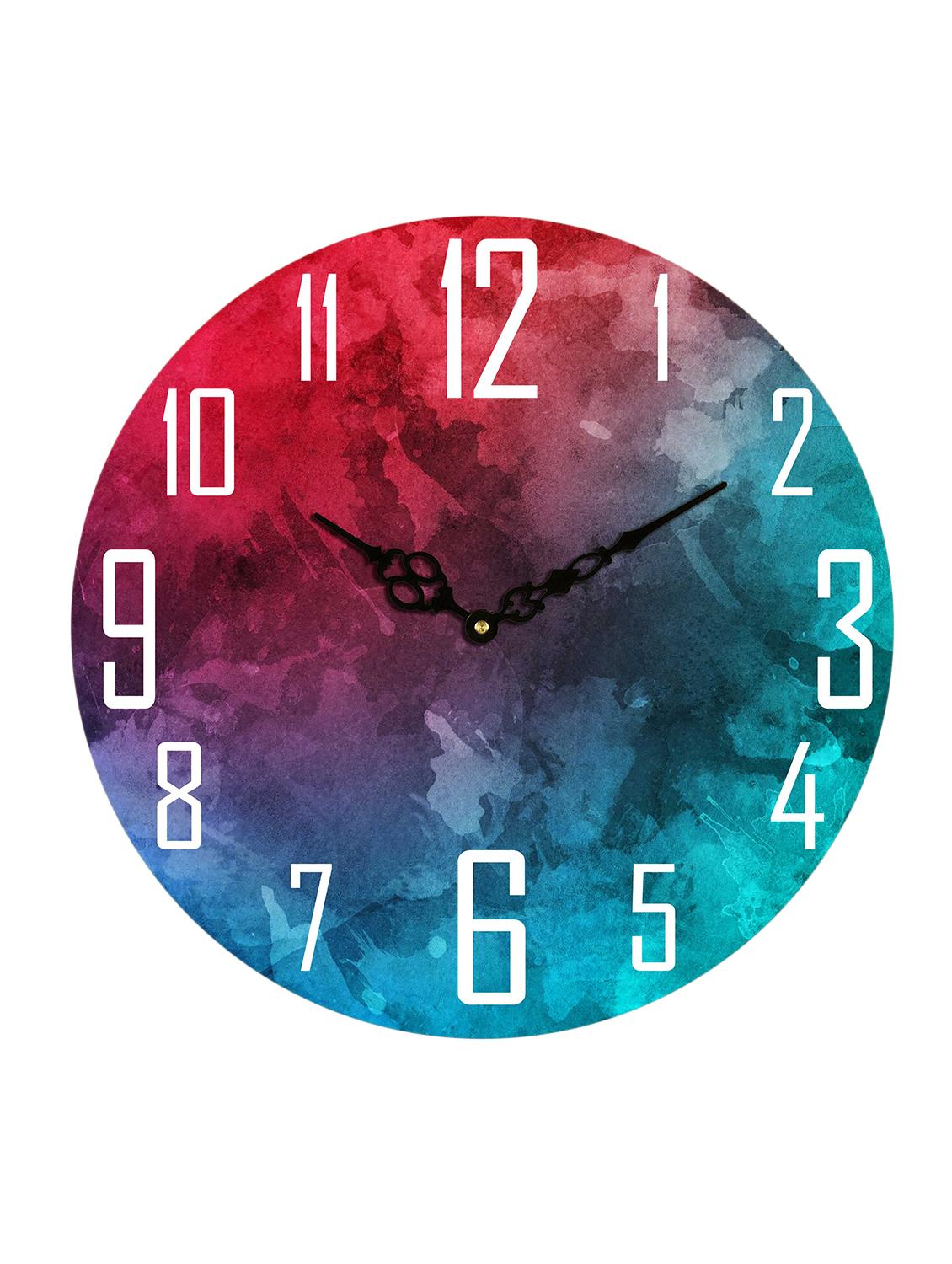 colorful wooden wall clock(29cm x 29cm x 3cm) - 15914741 - Zoom Image - 1