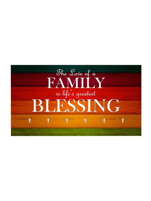 the love of a family wooden key holder(23.4cmx12.8cmx3cm) - 15915501 - Very Small Image - 1