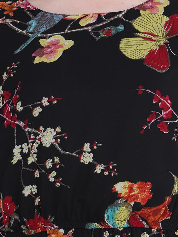 floral bell sleeved maxi dress - 15915985 - Zoom Image - 4