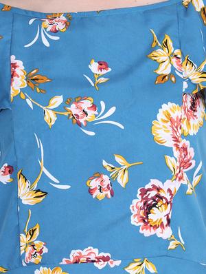 floral boat neck maxi dress - 15916006 - Standard Image - 4