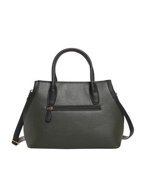 green leatherette (pu) regular satchel - 15916093 - Standard Image - 2