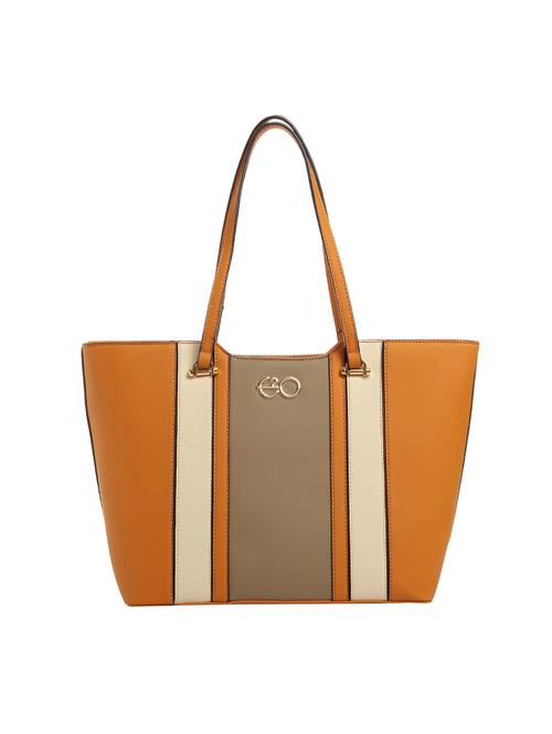 orange leatherette (pu) regular tote - 15916100 - Standard Image - 1