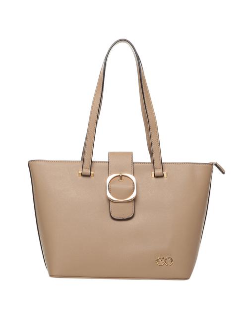 brown leatherette (pu) regular tote - 15916102 - Standard Image - 1