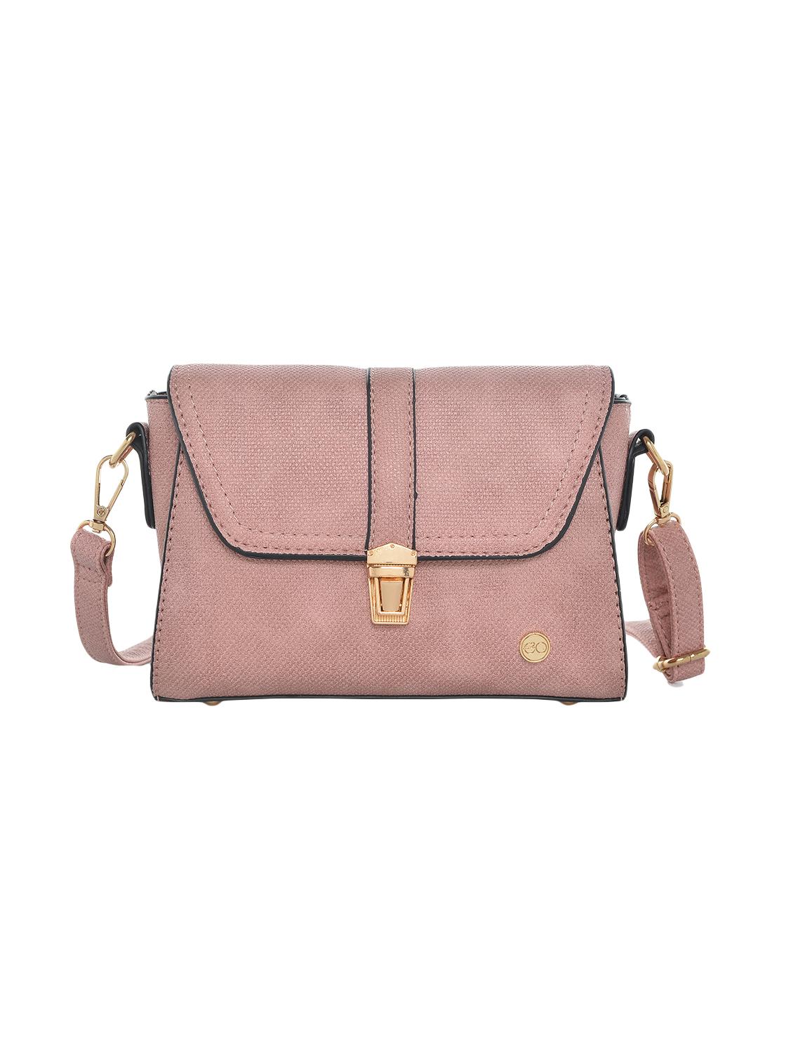 pink leatherette (pu) regular sling bag - 15916107 - Zoom Image - 1