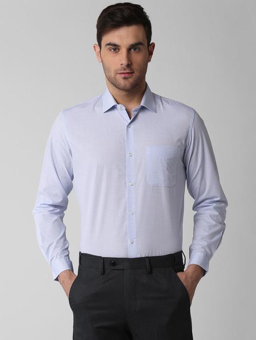 blue striped formal shirt - 15916252 - Standard Image - 1