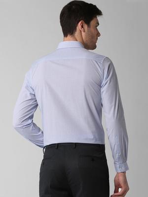 blue striped formal shirt - 15916252 - Standard Image - 3
