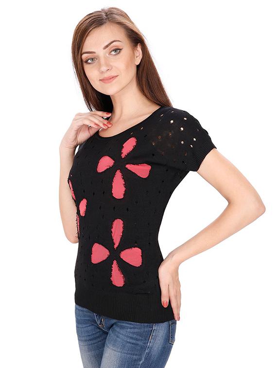 cut out detail ribbed edge top - 15916401 - Zoom Image - 2