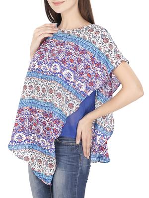 asymmetrical overlay top - 15916429 - Standard Image - 2
