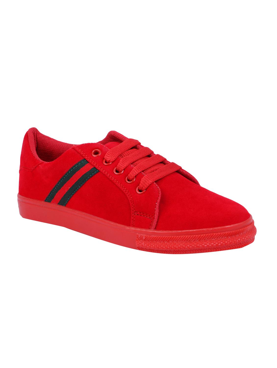 red lace-up sneakers - 15916495 - Zoom Image - 1