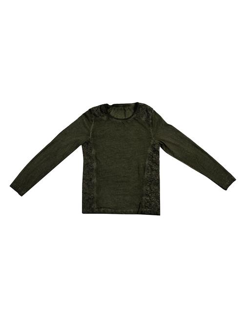green cotton top - 15916573 - Standard Image - 1