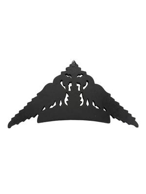 desi karigar wooden black peacock design wall hanging key holder - 15916641 - Standard Image - 3