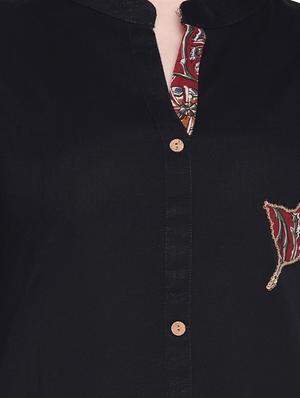 patch work a-line kurta - 15916651 - Standard Image - 4