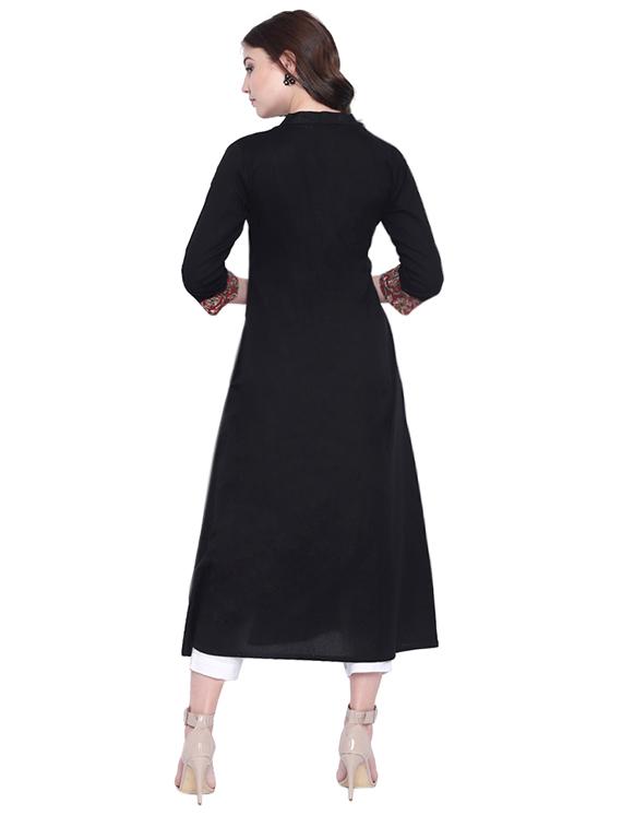 patch work a-line kurta - 15916651 - Zoom Image - 3