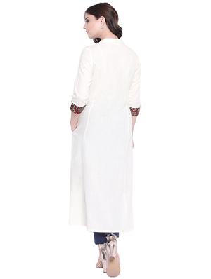patch work a-line kurta - 15916664 - Standard Image - 3