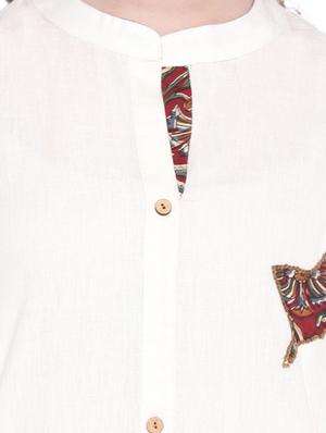 patch work a-line kurta - 15916664 - Standard Image - 4