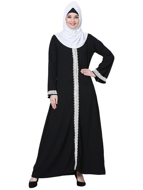 embellished a-line cloaks & abaya - 15916764 - Standard Image - 1